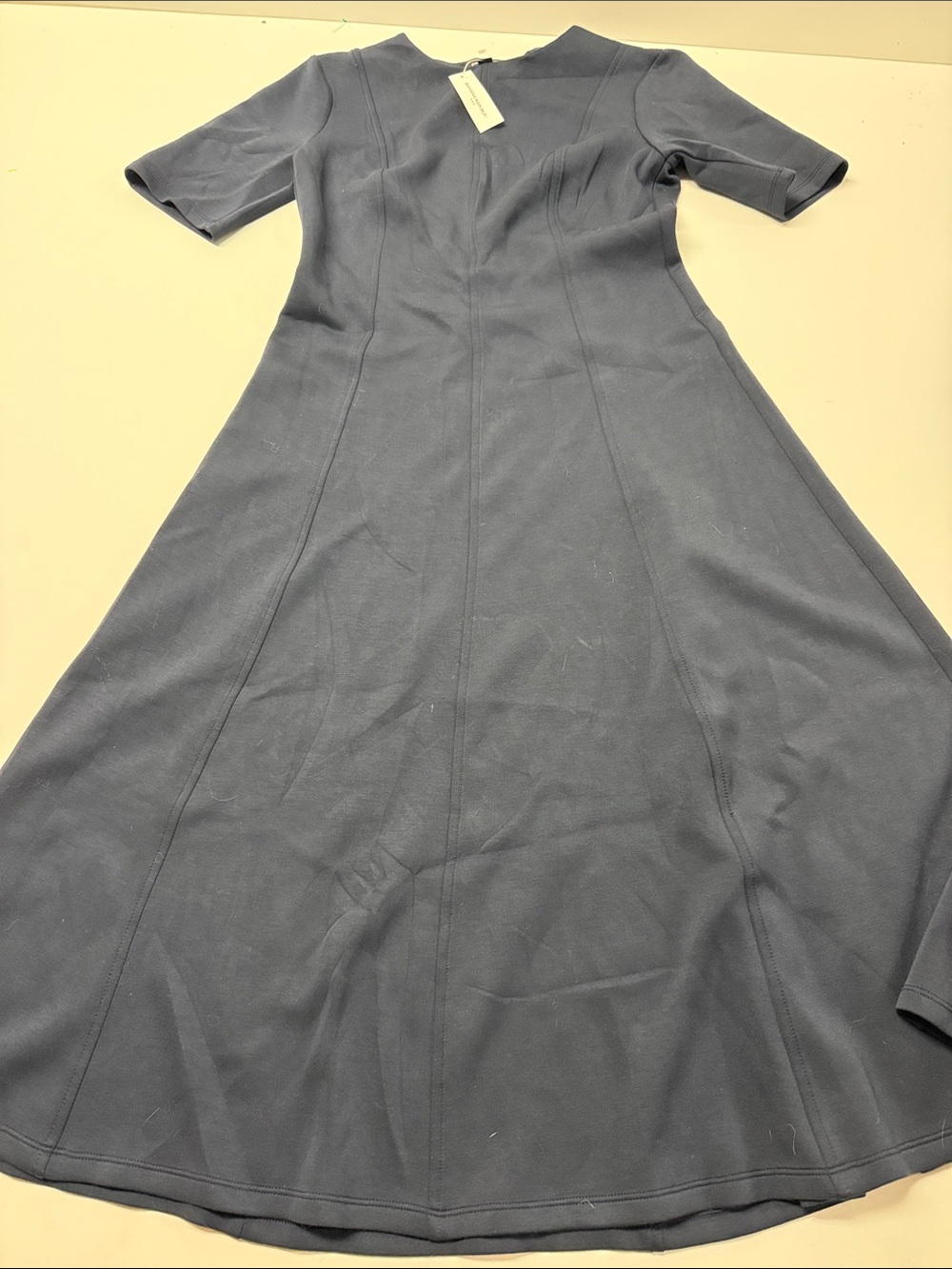 Banana Republic Slate Blue Midi A-Line Dress